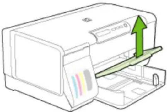 HP Officejet Pro K5400TN - To load Tray 1 (main tray) - 1