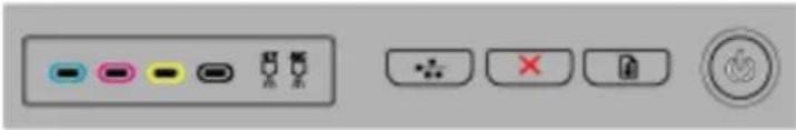 HP Officejet Pro K5400TN - Interpreting control-panel lights - 2