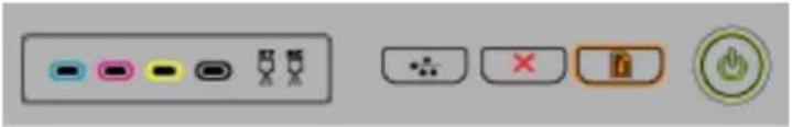 HP Officejet Pro K5400TN - Interpreting control-panel lights - 7