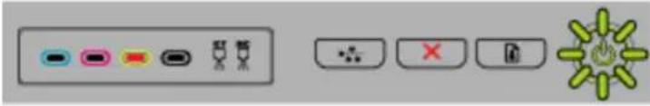 HP Officejet Pro K5400TN - Interpreting control-panel lights - 14