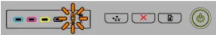 HP Officejet Pro K5400TN - Interpreting control-panel lights - 9