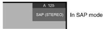 PIONEER PRO-930HD - When receiving STEREO + SAP sound signals - 2
