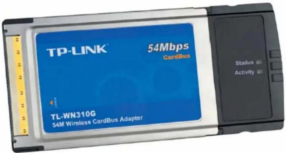 TP-LINK® 54Mbps CardBus TL-WN310G 54M Wireless CardBus Adapter Status Activity
