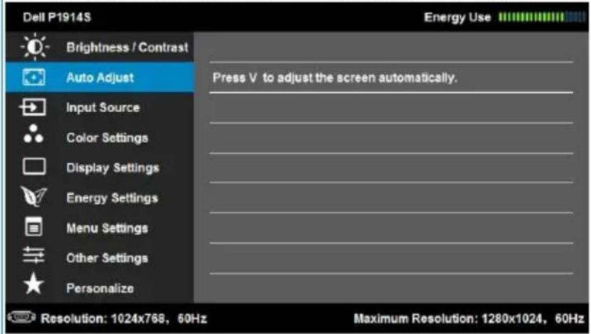 DELL P1914S - Main Menu - 6