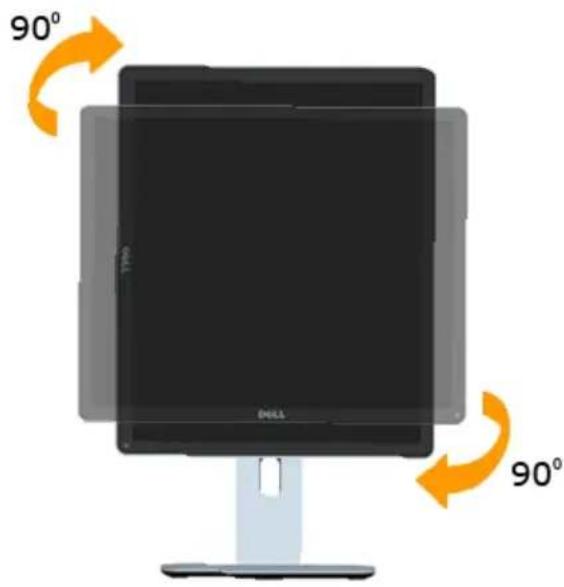 DELL P1914S - Rotating the Monitor - 2