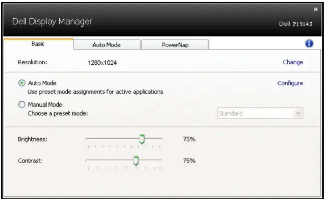 DELL P1914S - Setting Basic Display Functions - 1
