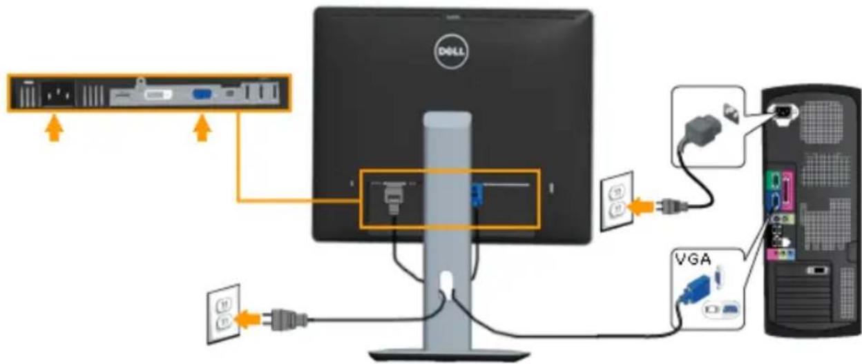 DELL P1914S - Connecting Your Monitor - 2