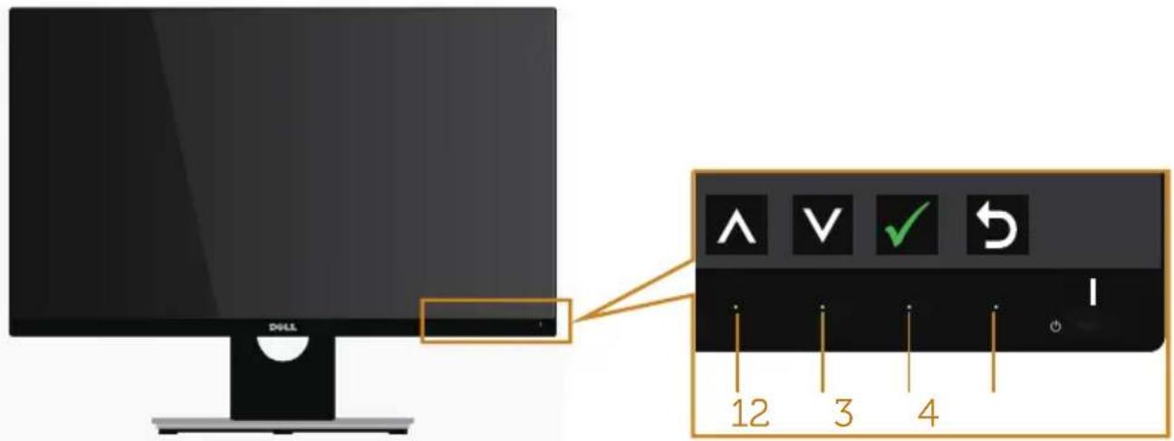DELL UZ2315H - OSD controls - 1
