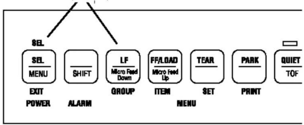 OKI Microline 590 - Menu Mode - 1