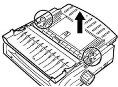OKI Microline 420N - Loading Rear Feed Paper from the Front of the Printer - 4