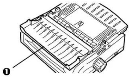 OKI Microline 420N - Loading Rear Feed Paper from the Back of the Printer - 2