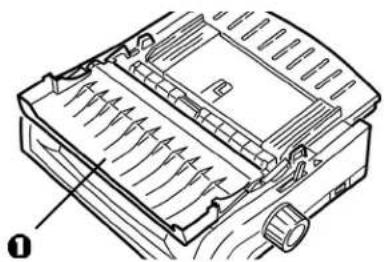 OKI Microline 420N - Loading Rear Feed Paper from the Front of the Printer - 3