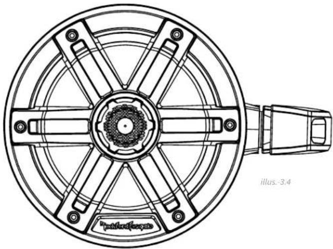 Rockford Fosgate M1WL-65MB - Speaker/Logo Mounting - 1
