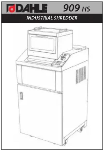 DAHLE 909 HS INDUSTRIAL SHREDDER