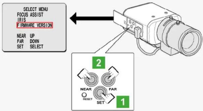 SANYO VCC-HD2100P - Press the SET button for 2 seconds or more. - 1