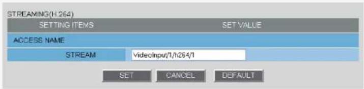 SANYO VCC-HD2100P - Configuring Access Name Settings - 1