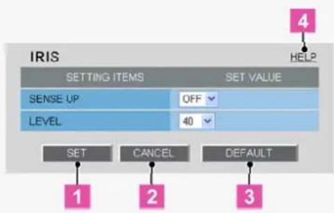 SANYO VCC-HD2100P - Configuration Section - 1