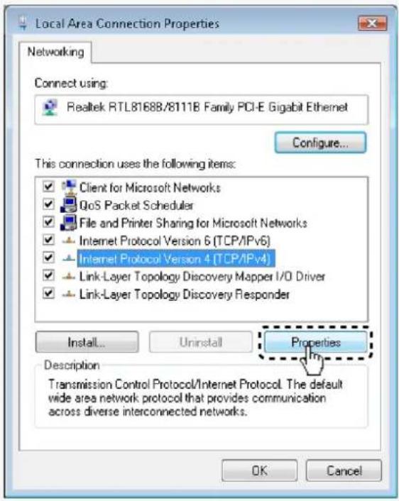 SANYO VCC-HD2100P - Select the [Internet Protocol Version 4 (TCP/IPv4)] check box. - 1