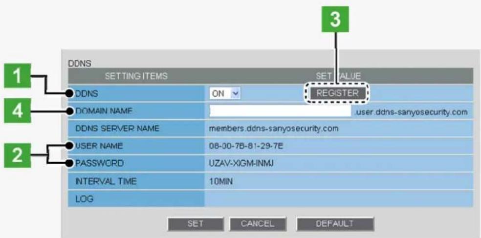SANYO VCC-HD2100P - B Configuring DDNS Settings - 2