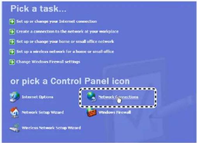 SANYO VCC-HD2100P - Click [Network Connections]. - 1