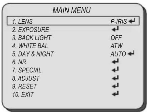 MARSHALL CV500-M2 - Press SET button to access the MAIN MENU. - 5