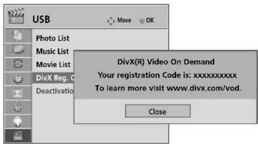LG 55LH95QD - DIVX REGISTRATION CODE - 3