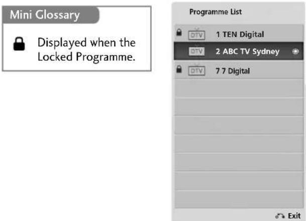 LG 55LH95QD - SELECTING THE PROGRAMME LIST - 1