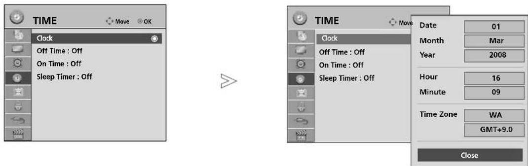 LG 55LH95QD - CLOCK SETUP - 1