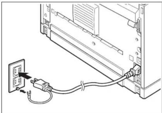 TALLYGENICOM Intelliprint 9035 - Connecting the Power Cord - 3