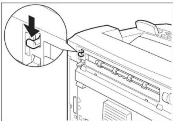 TALLYGENICOM Intelliprint 9035 - Uninstalling the Rear Tray - 3