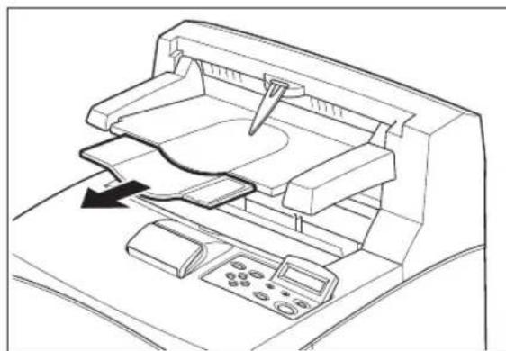 TALLYGENICOM Intelliprint 9035 - Installing the Offset Catch Tray - 8