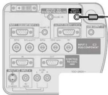 SHARP XG-P25X - Using as a Wired Remote Control - 1
