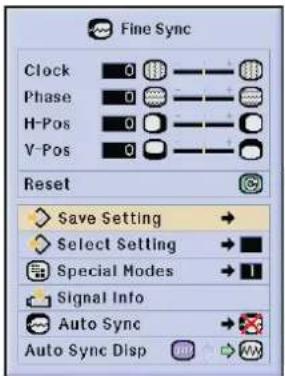 SHARP XG-P25X - Saving and Selecting Adjustment Settings - 1