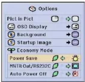 SHARP XG-P25X - Power Save Function - 1