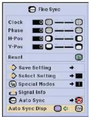 SHARP XG-P25X - Auto Sync Display Function - 1