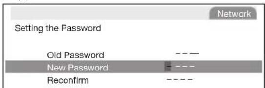 SHARP PG-LX3500 - Select "Password", then press ENTER or ▶. - 1