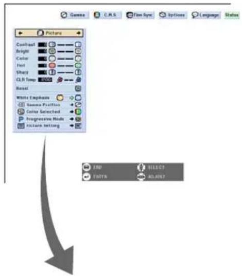 SHARP XV-Z10000 - Press MENU - 1
