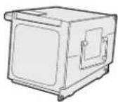 SHARP XV-Z10000 - Remove the lamp unit cover. - 1