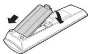 SHARP XV-Z10000 - Inserting the Batteries - 4