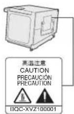 SHARP XV-Z10000 - Caution concerning the lamp unit - 1