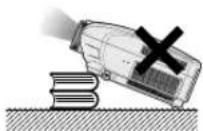SHARP XV-Z10000 - The projector may safely be tilted to a maximum angle of 5 degrees. - 1
