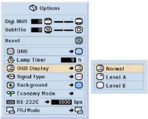 SHARP XV-Z10000 - Turning Off the On-screen Display - 1
