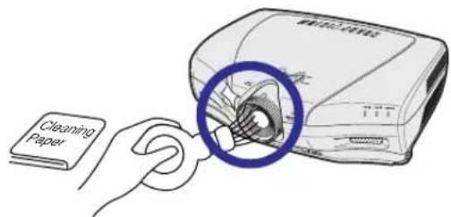SHARP XV-Z10000 - Cleaning the lens - 1
