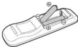SHARP XR-20X - Inserting the Batteries - 2