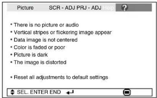 SHARP XR-20X - "Help" menu - 1