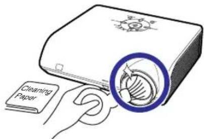 SHARP PG-MB60X - Cleaning the lens - 1