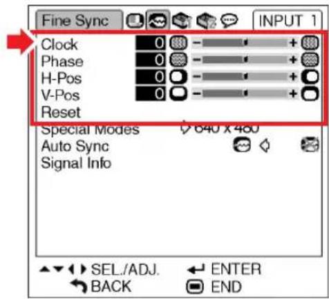 SHARP PG-MB60X - Adjusting the Computer Image - 1
