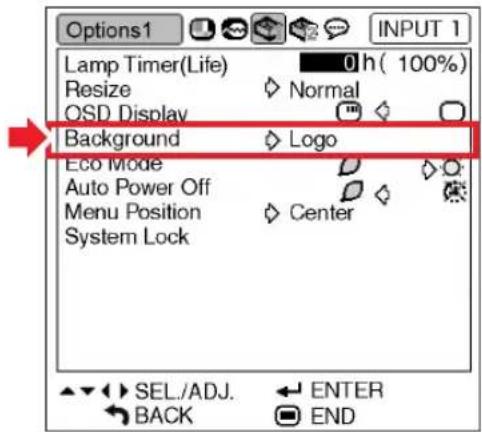 SHARP PG-MB60X - Selecting a Startup and Background Image - 1