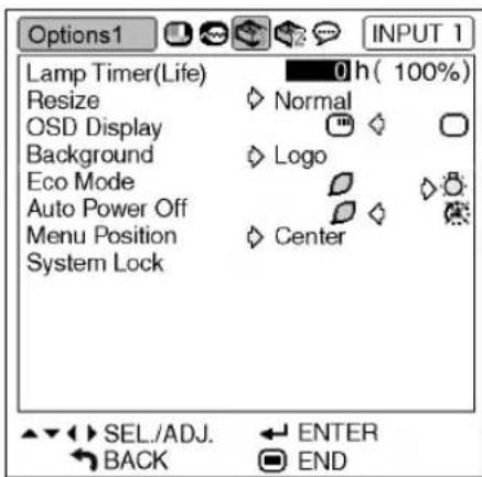 SHARP PG-MB60X - Menu Selections (Settings) - 3