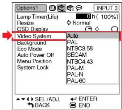 SHARP PG-MB60X - Setting the Video System - 1
